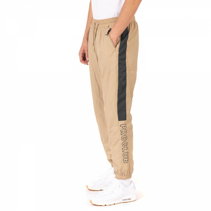 Pro Club Full Court Windbreaker Pants - Khaki