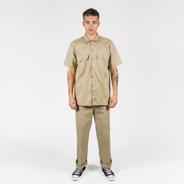 DICKIES –1574 SHORT SLEEVE WORK SHIRT - KHAKI