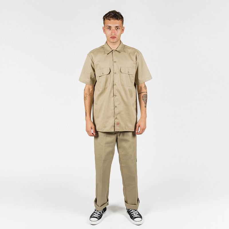 DICKIES –1574 SHORT SLEEVE WORK SHIRT - KHAKI