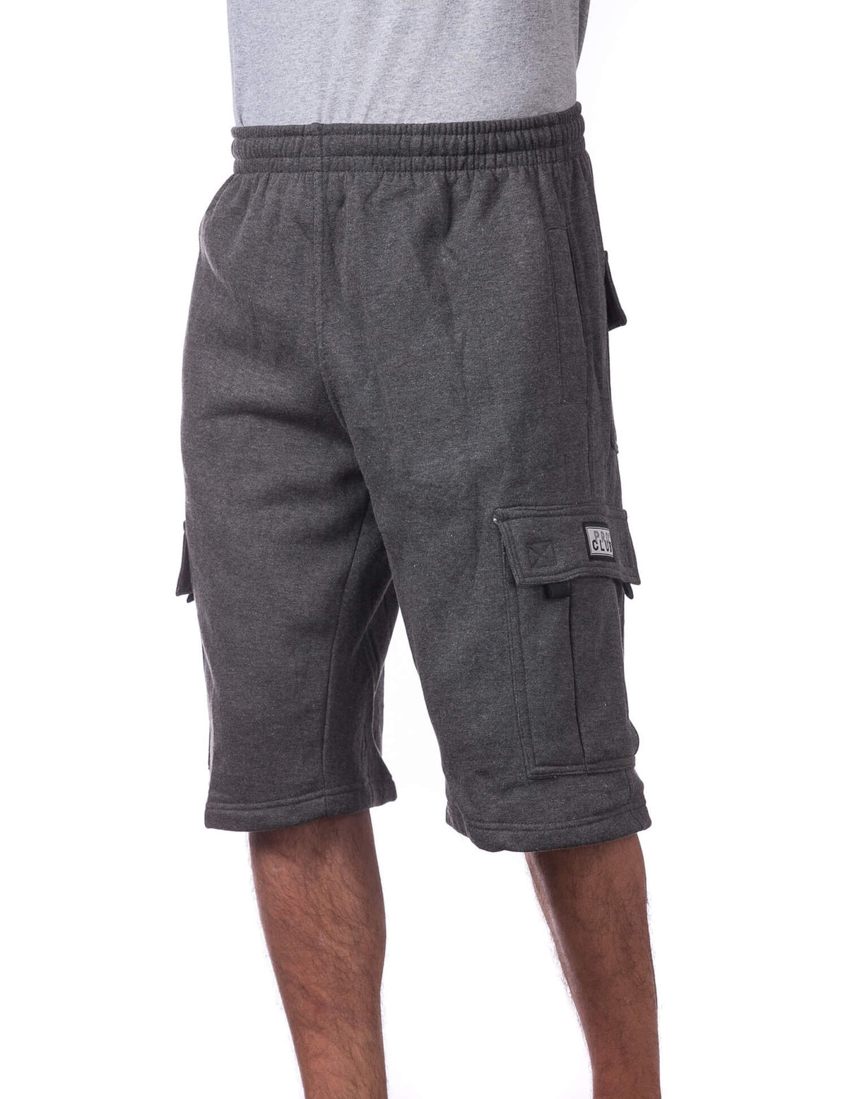 Pro Club FLEECE CARGO SHORTS - CHARCOAL