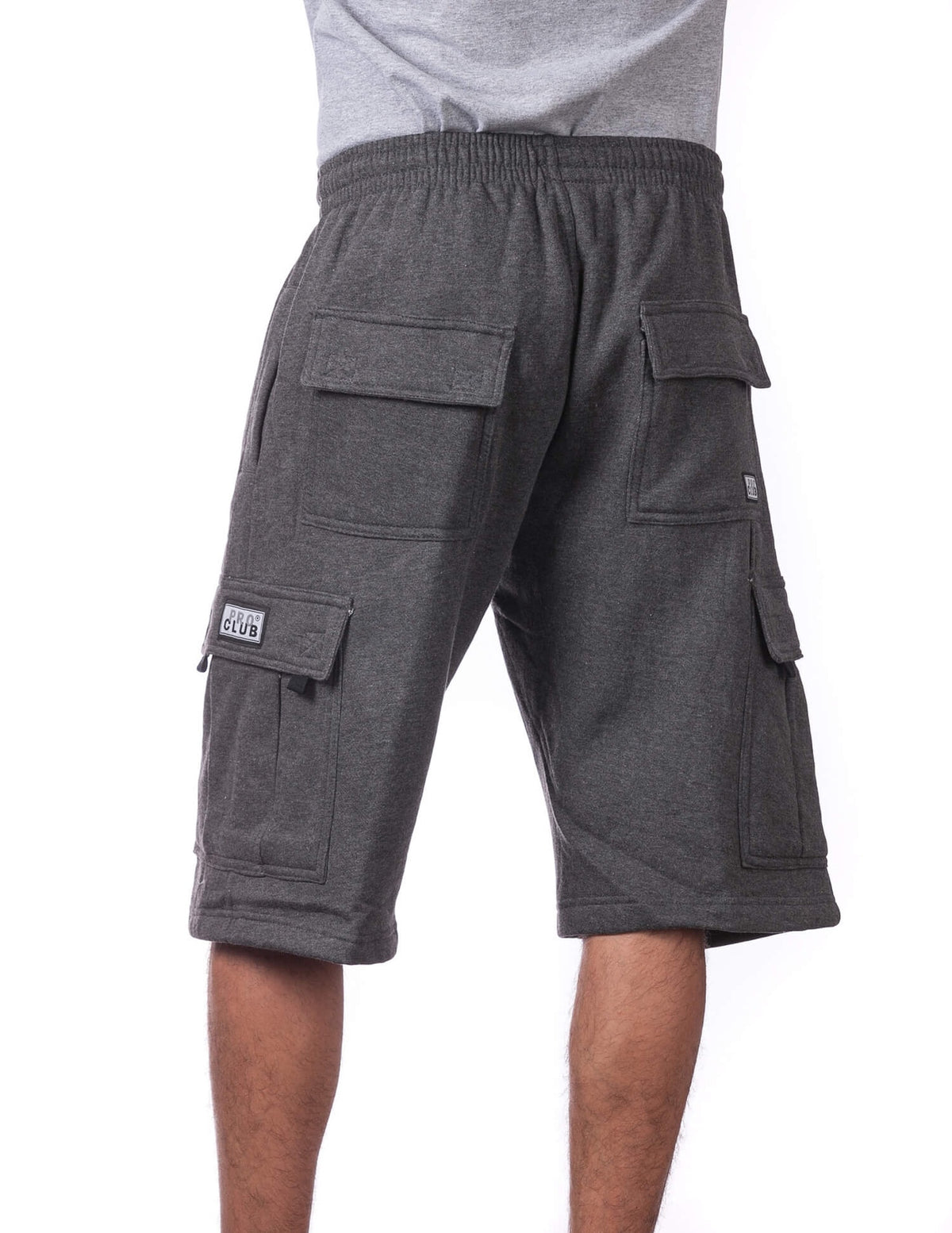Pro Club FLEECE CARGO SHORTS - CHARCOAL