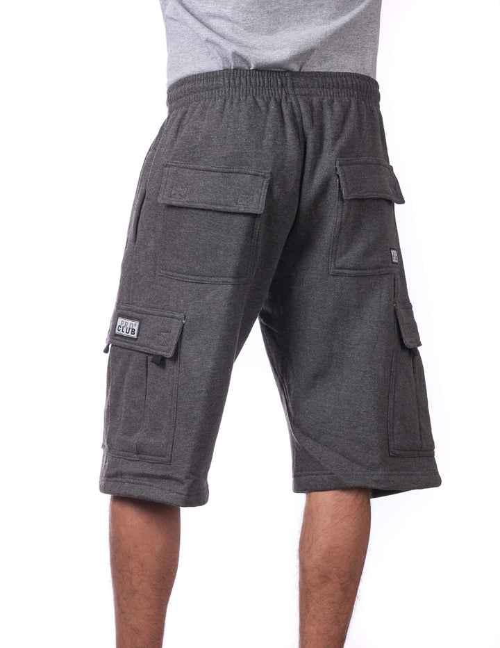 Pro Club FLEECE CARGO SHORTS - CHARCOAL