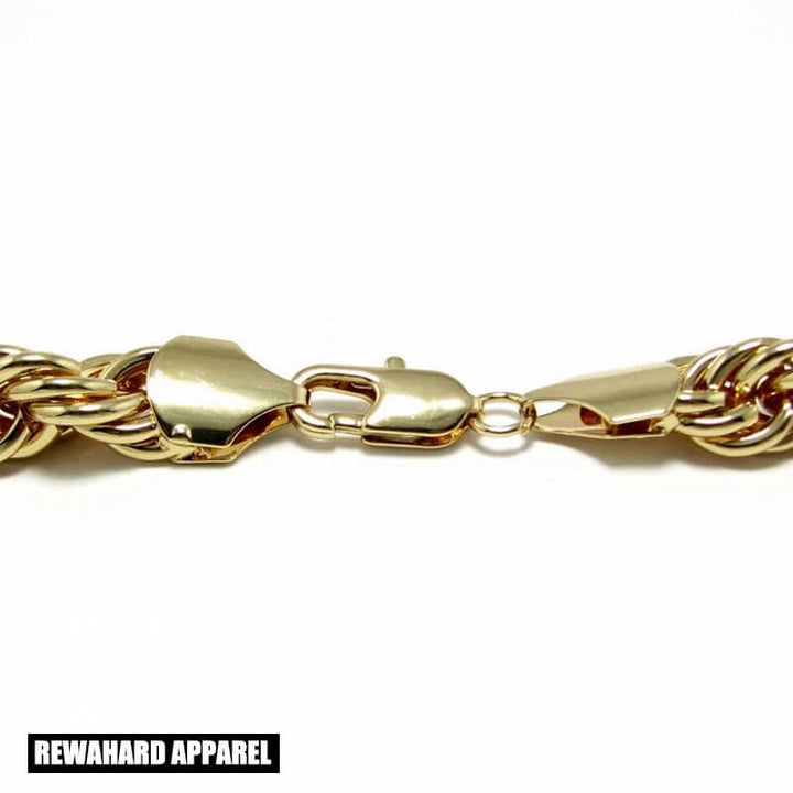 Heavy Stainless Steel Cuban Twist Chain Necklace