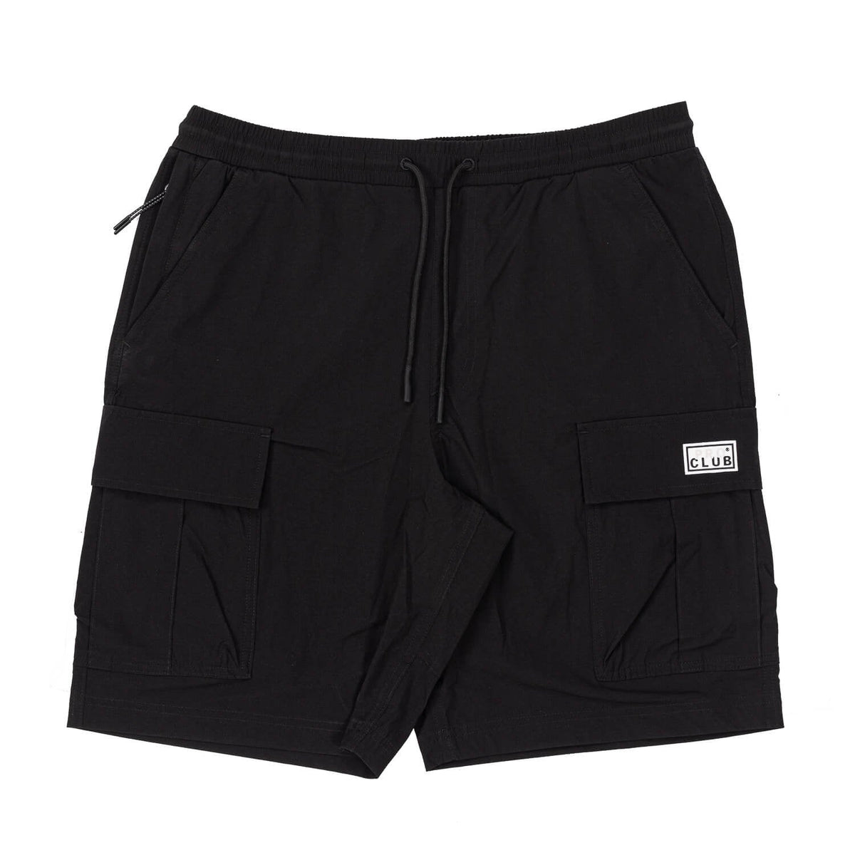 Pro Club Men's Comfort Stretch Nylon Cargo Short - 9 1/2 inch inseam - Black