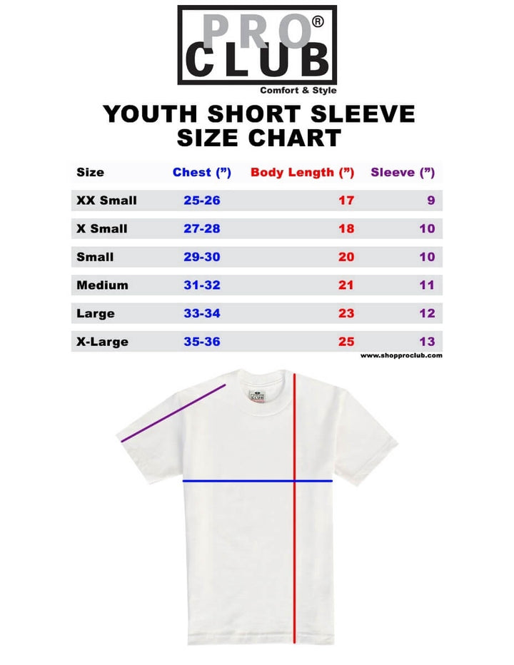 Pro Club Youth Short Sleeve Crew Neck Tee - KHAKI