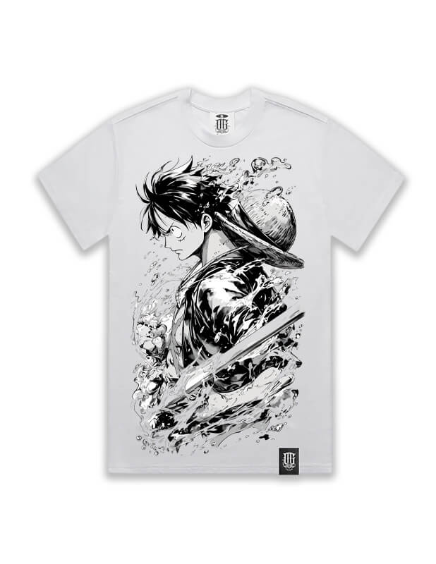 OG Culture X Pro Club Heavyweight Tee - One Piece Luffy Ink