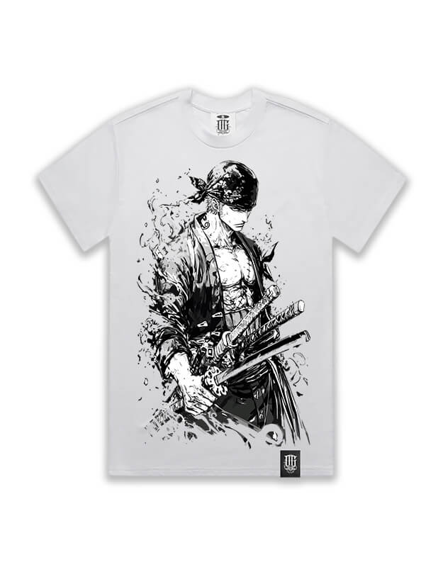 OG Culture X Pro Club Heavyweight Tee - One Piece Zoro Sword Ink