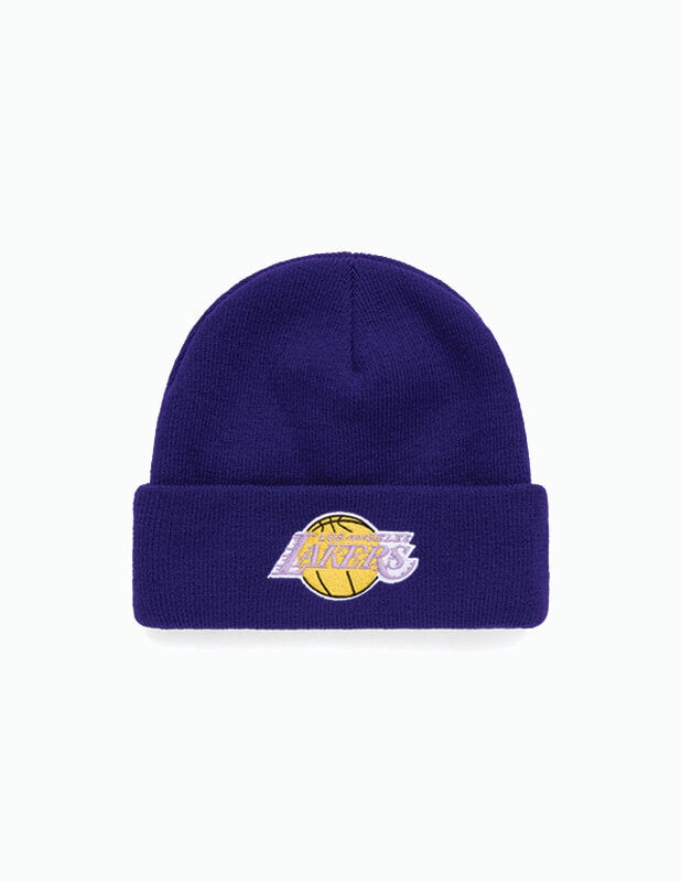 Mitchell and Ness - Lakers Cuff Knit Purple Beanie