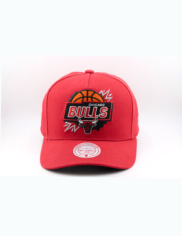MITCHELL & NESS Snapback Jam Session Pro Pinch Bull Red