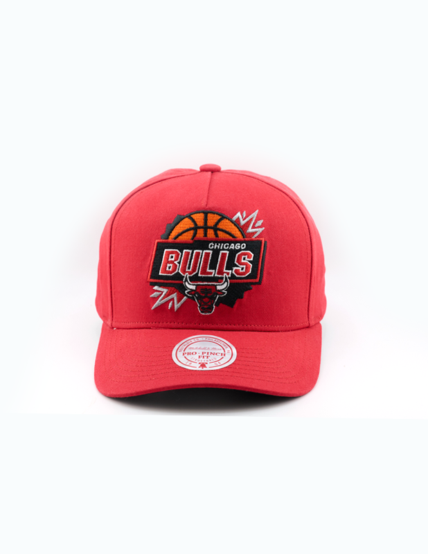 MITCHELL & NESS Snapback Jam Session Pro Pinch Bull Red