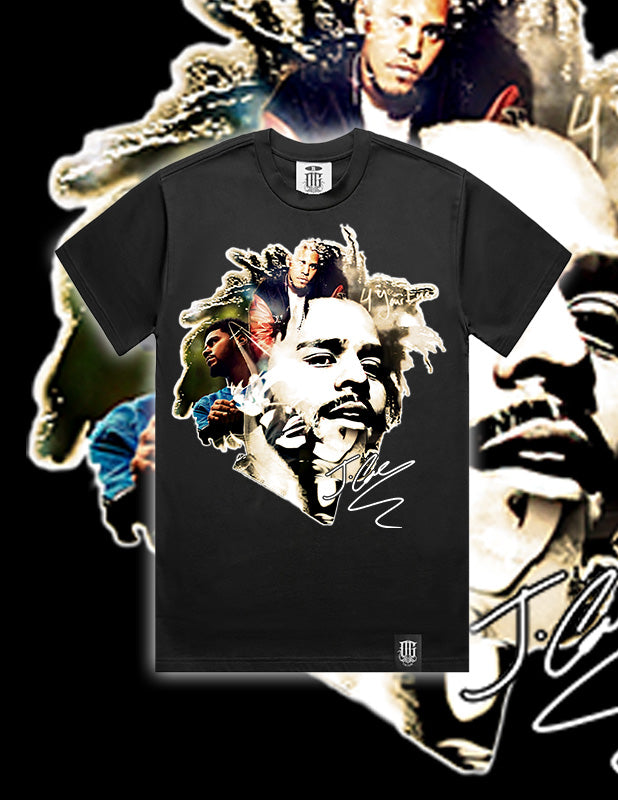 OG Culture X Pro Club Heavyweight Tee - J.Cole Collage