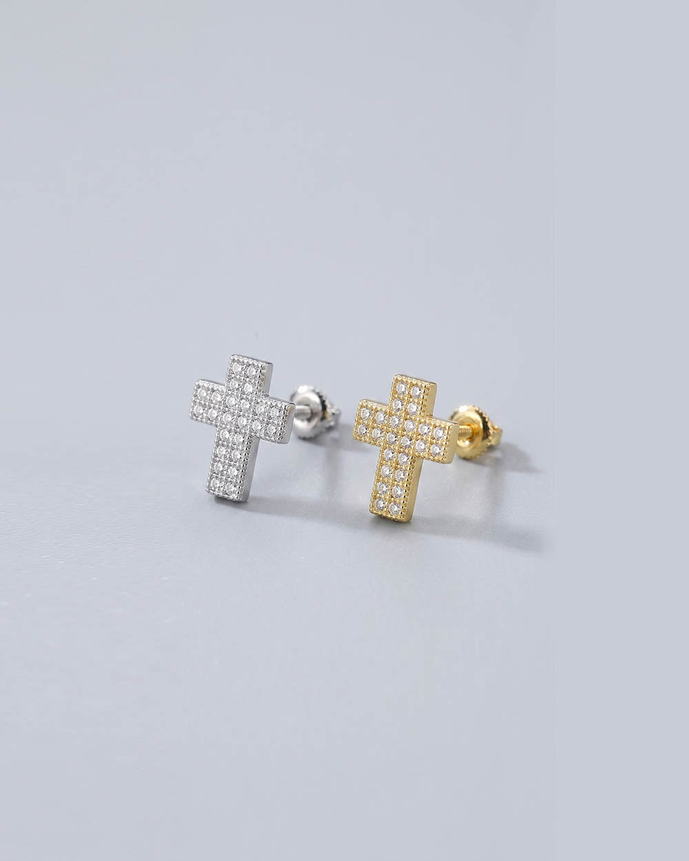 Rewahard - OG Iced Cross Stud Earring