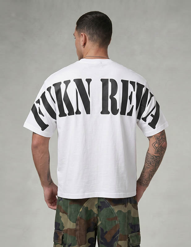 Pro Club FUKN REWA Heavyweight Short Sleeve Tee - WHITE