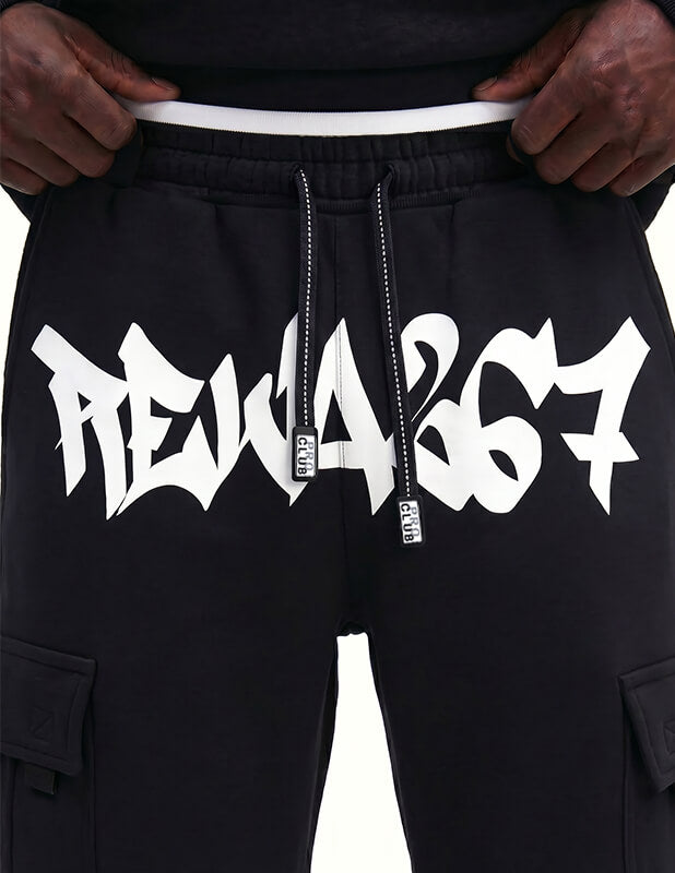 Pro Club rewa267 Heavyweight Fleece Cargo Pants - BLACK