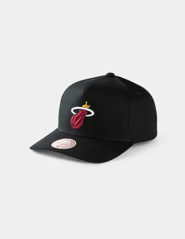 Mitchell & Ness NBA Miami Heat Team Color Pro Pinch PC Snapback Cap