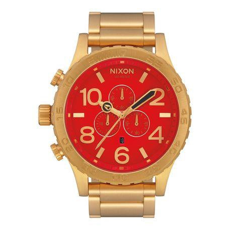 NIXON - 51mm-30 Chrono Watch - Gold / Red