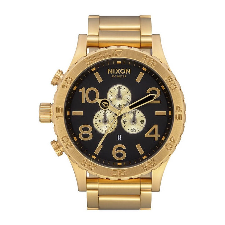 NIXON - 51mm-30 Chrono Watch - Gold/Black
