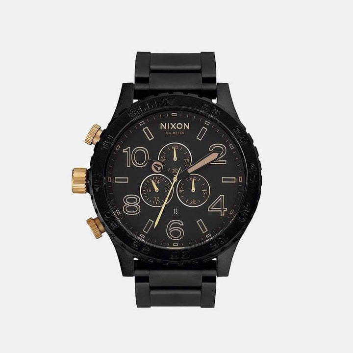 NIXON - 51mm -30 Chrono Watch - Matte Black/Gold