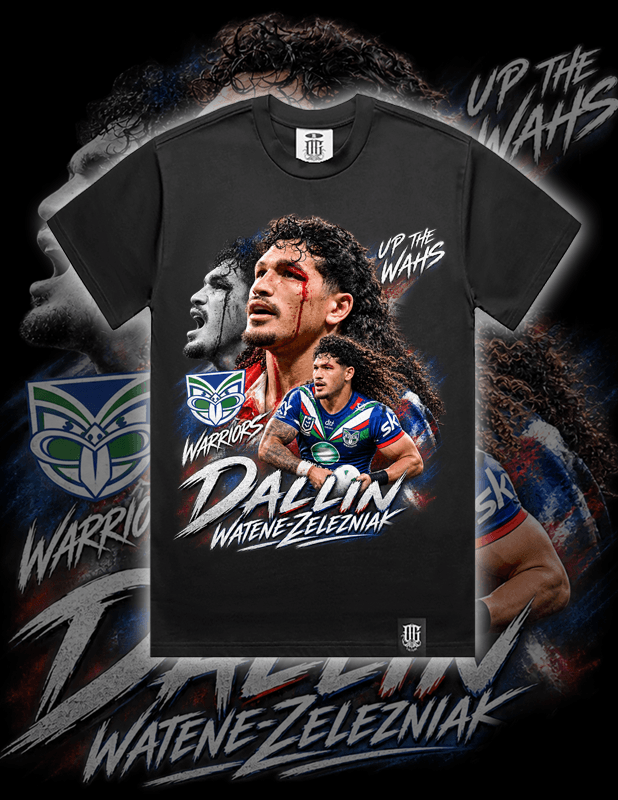 OG Culture X Pro Club Heavyweight Tee - Warriors Dallin Watene-Zelezniak Collage