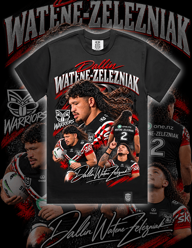 OG Culture X Pro Club Heavyweight Tee - Warriors Dallin Watene-Zelezniak Graphic