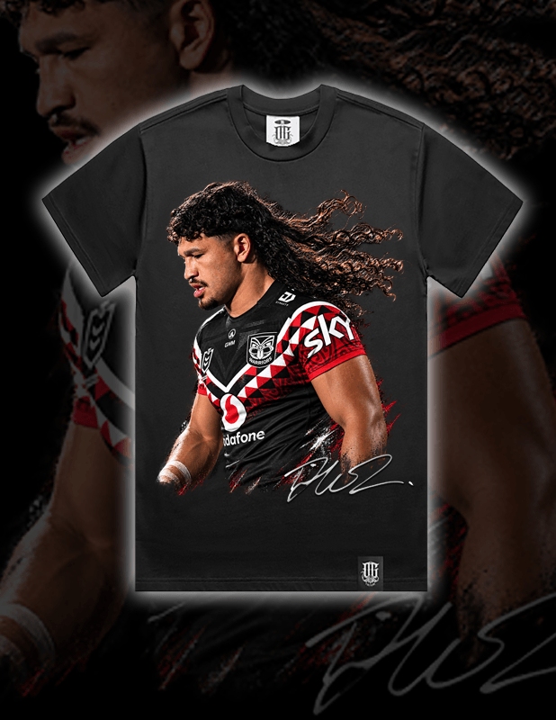 OG Culture X Pro Club Heavyweight Tee - Warriors Dallin Watene-Zelezniak Portrait