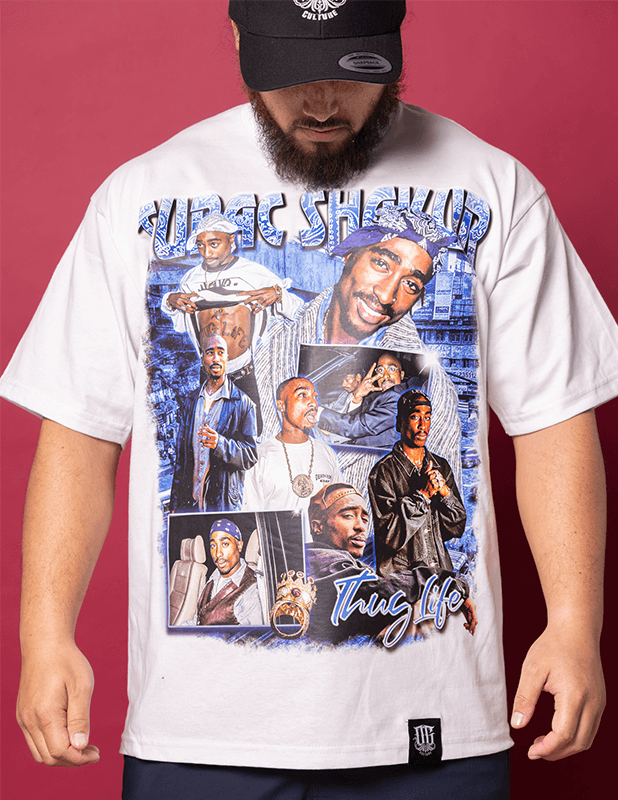 OG Culture X Pro Club Heavyweight Tee - Tupac Shakur Bandana