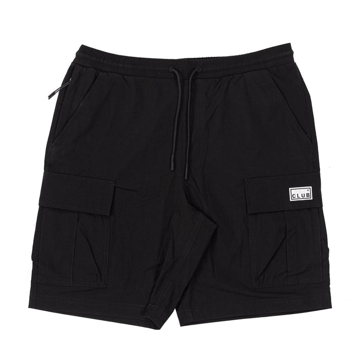 Pro Club Men's Comfort Stretch Nylon Cargo Short - 9 1/2 inch inseam - Black