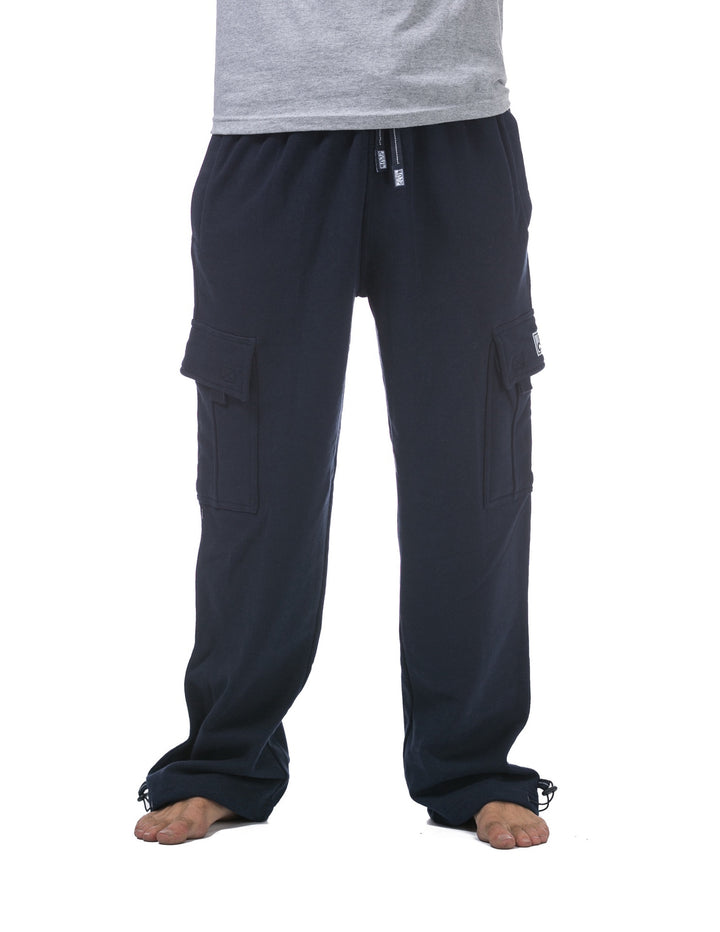Pro Club Heavyweight Fleece Cargo Pants - NAVY