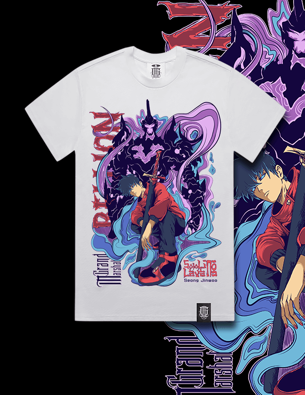 OG Culture X Pro Club Heavyweight Tee - Solo Leveling Sung Jinwoo The second Shadow Monarch