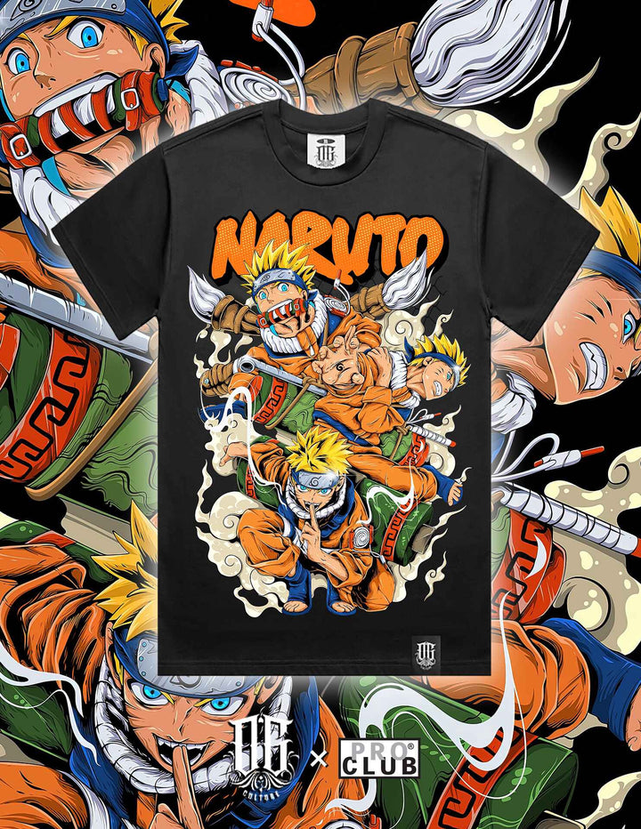 OG Culture X Pro Club Heavyweight Tee - Naruto