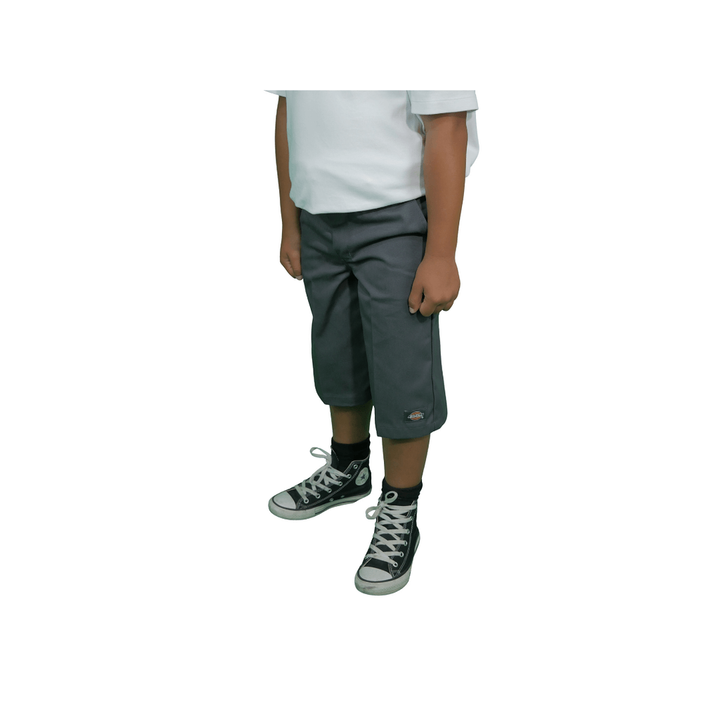 DICKIES - YOUTH 38224 BOYS` ORIGINAL FIT RELAXED SHORTS -  CHARCOAL