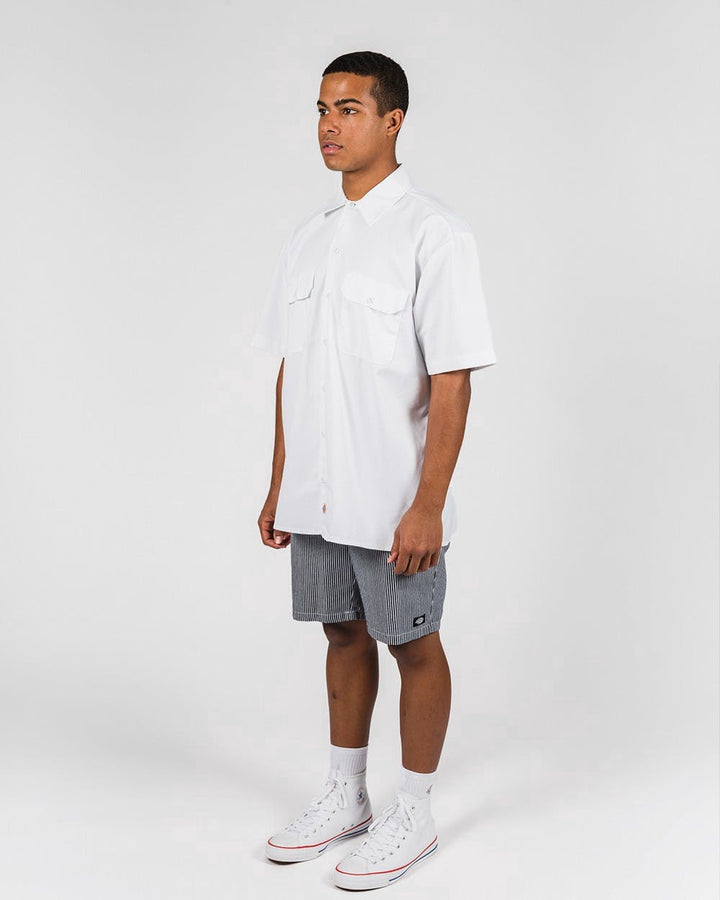 DICKIES –1574 SHORT SLEEVE WORK SHIRT - WHITE