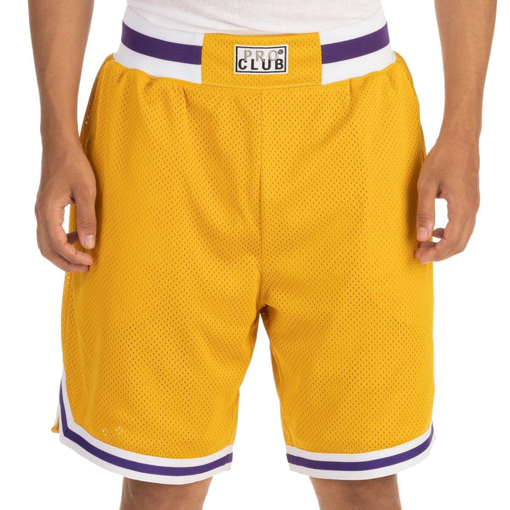 Pro Club  Classic Basketball Shorts - Yellow