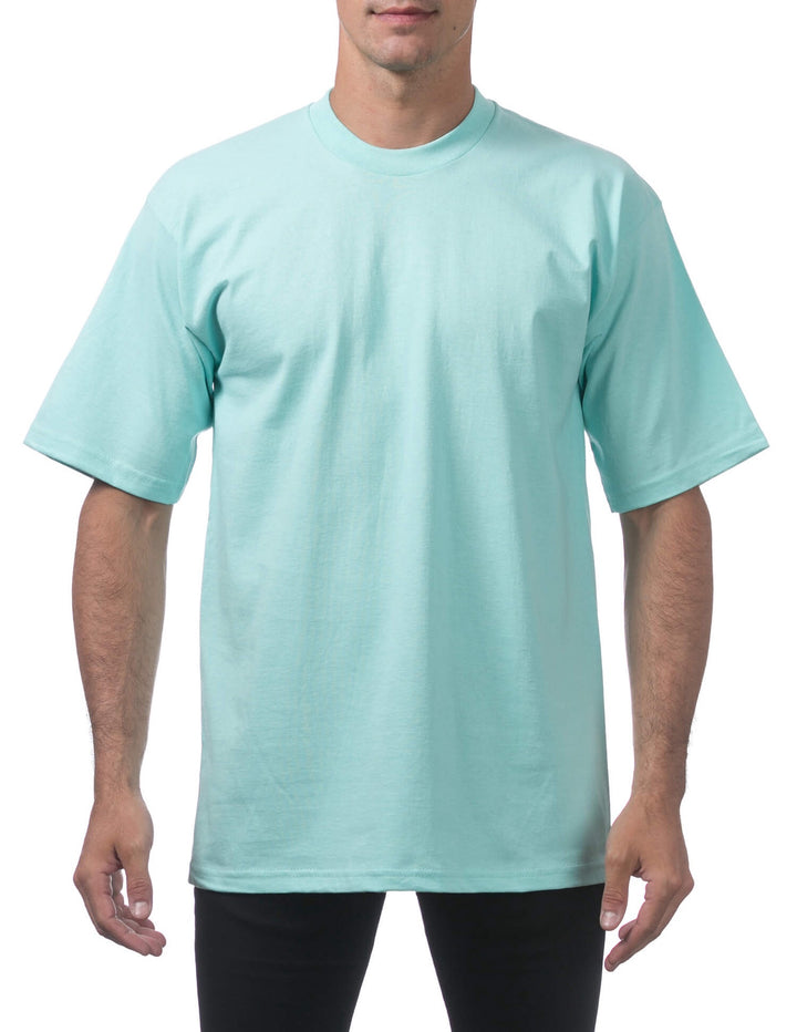 Pro Club Men's Heavyweight Short Sleeve Tee - SEA FOAM GREEN