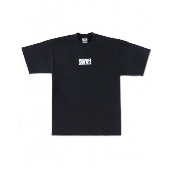 Pro Club Heavyweight Short Sleeve Embroidered Box Logo Tee - Black