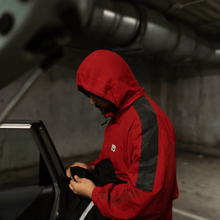 Pro Club Full Court Windbreaker Jacket - Red