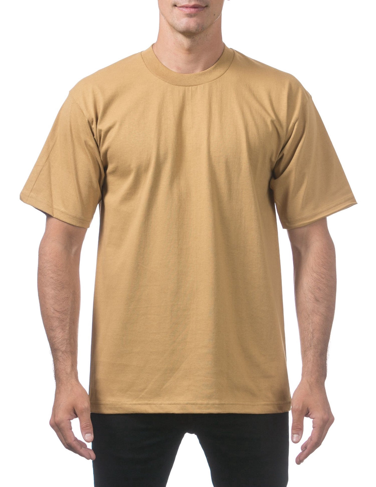 Pro Club Men's Heavyweight Short Sleeve Tee - MUSTARD