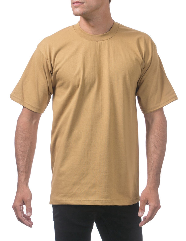 Pro Club Men's Heavyweight Short Sleeve Tee - MUSTARD