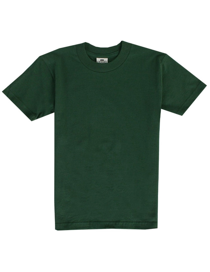 Pro Club Youth Short Sleeve Crew Neck Tee - FOREST GREEN
