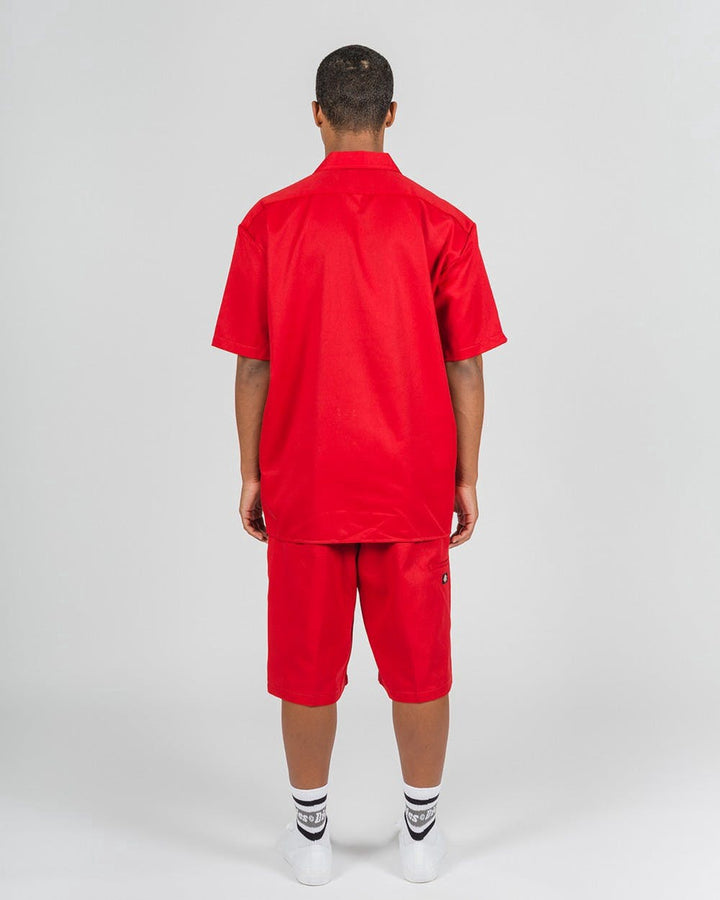 DICKIES –1574 SHORT SLEEVE WORK SHIRT - ENGLISH RED