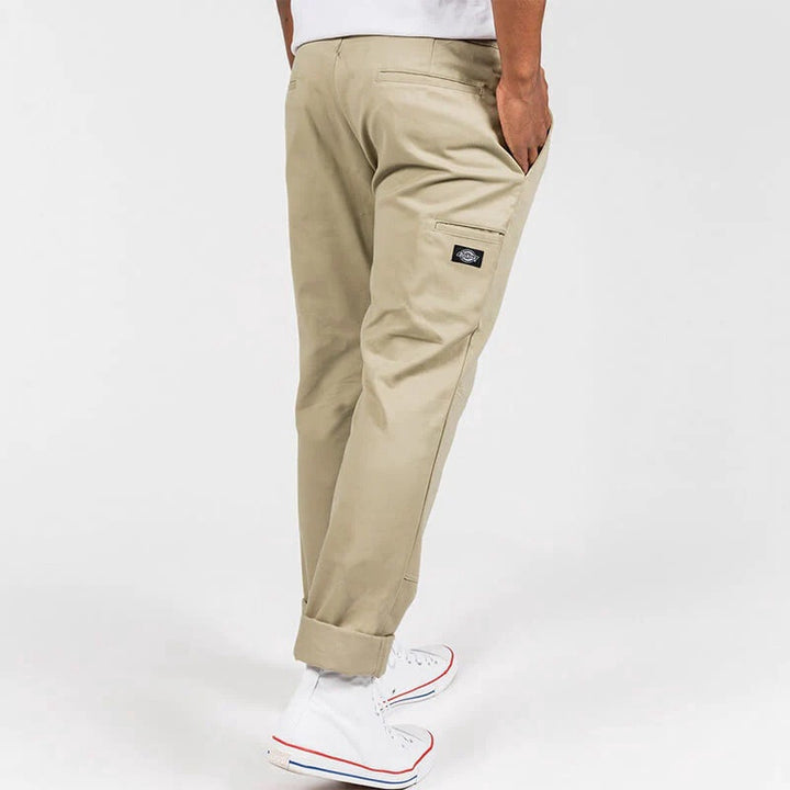 DICKIES WP918 SLIM FIT DOUBLE KNEE WORK PANT -Khaki