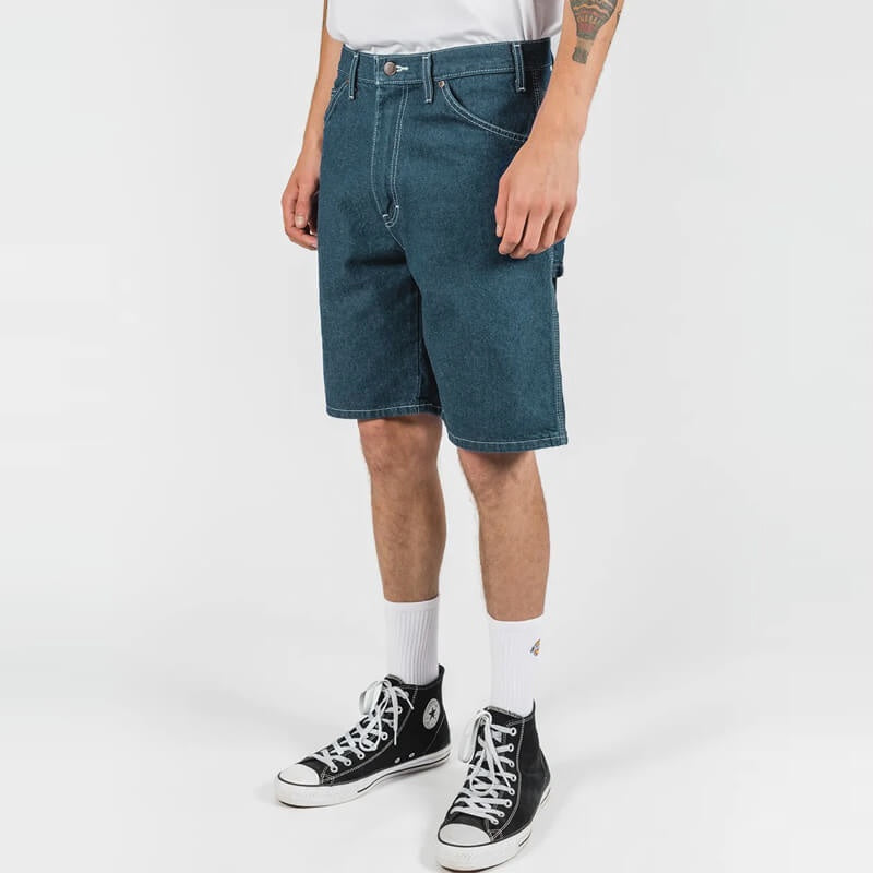 Dickies - DX200 11 Inch 6-pocket Regular Fit Denim Short - Stonewashed Indigo Blue