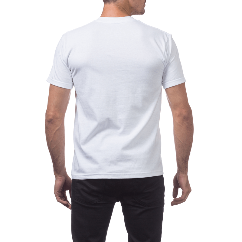Pro Club Men's Heavyweight V-neck Tee - WHITE
