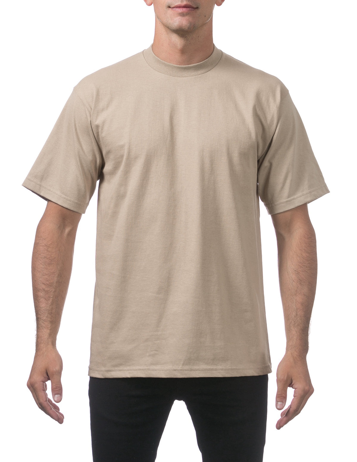 Pro Club Men's Heavyweight Short Sleeve Tee - KHAKI