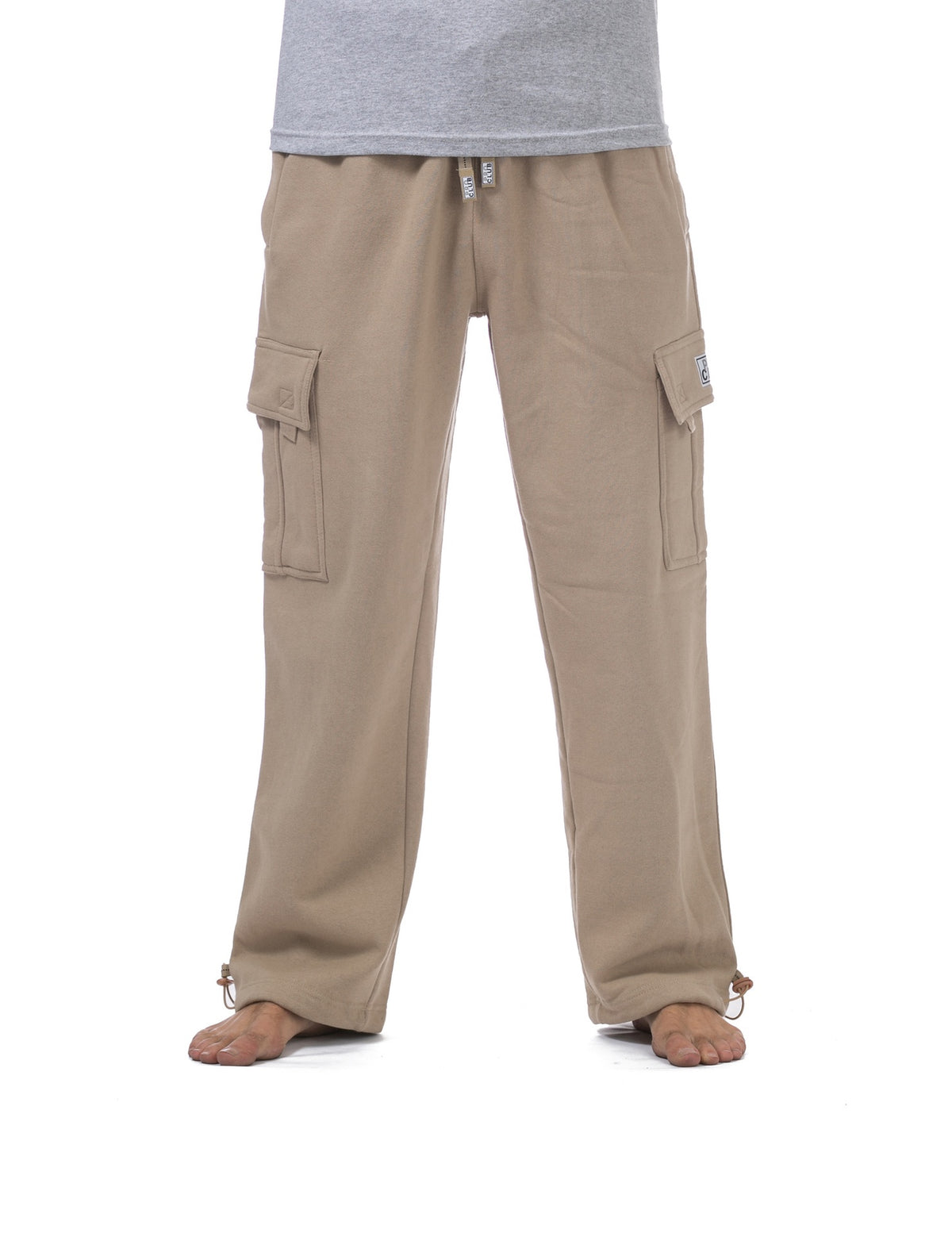 Pro Club Heavyweight Fleece Cargo Pants - KHAKI