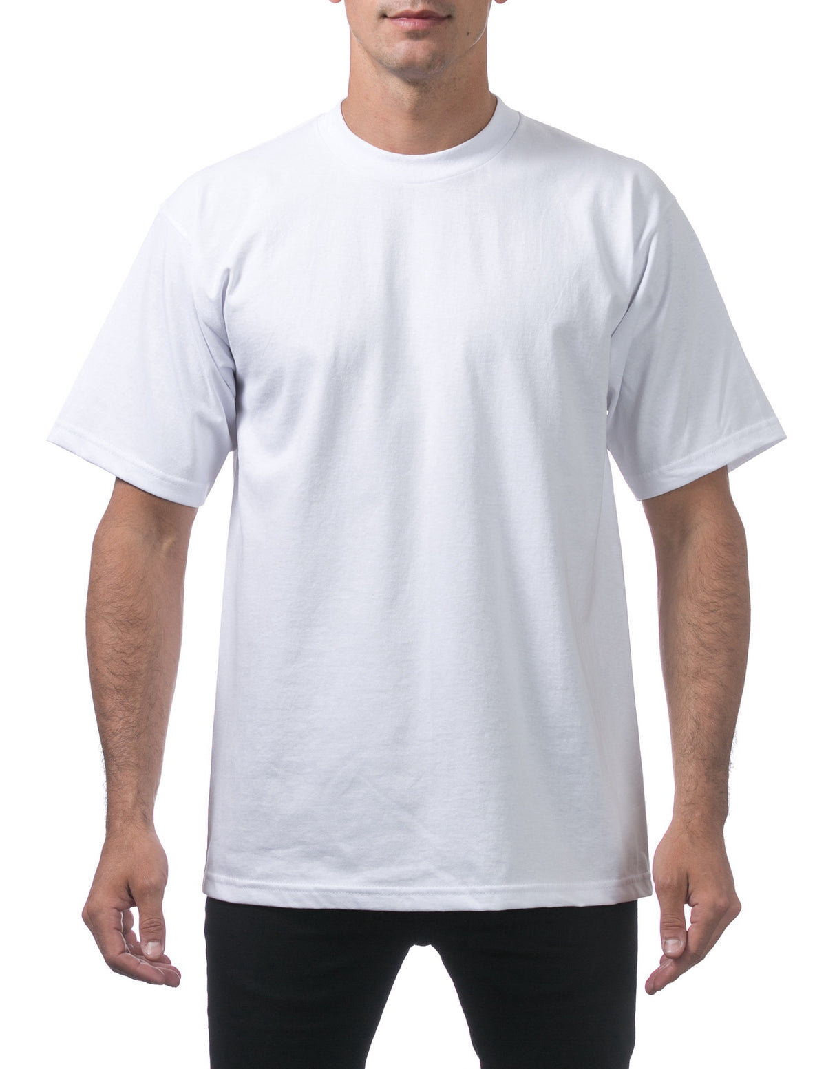Pro Club Men's Heavyweight Short Sleeve Tee - WHITE