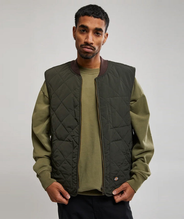 Dickies Vincent Quilted Vest - Olive