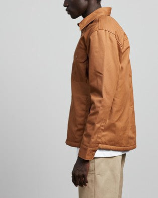DICKIES  Pawnee Lined Shirt Jacket - Brown Duck