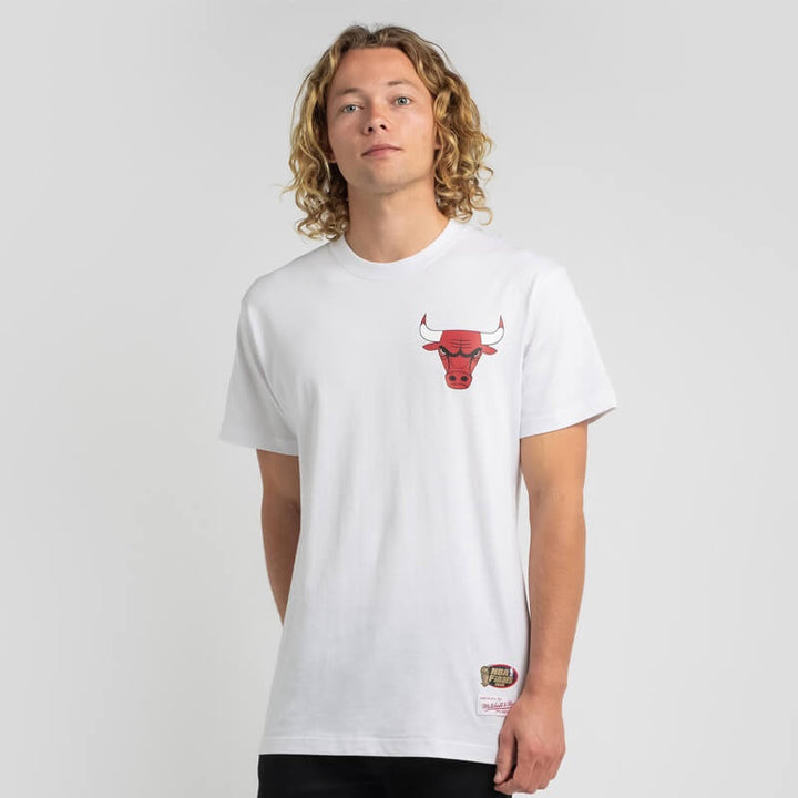 MITCHELL & NESS - Retro Repeat Tee Bulls White