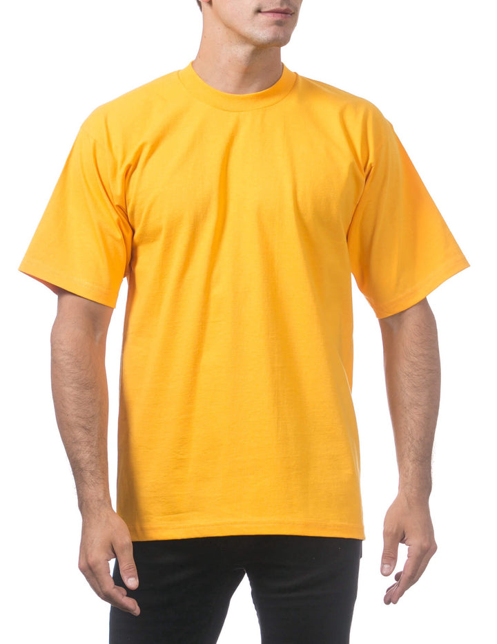 Pro Club Men's Heavyweight Short Sleeve Tee - GOLD